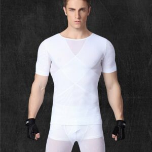 Holdningskorrigerende T-shirt – Hvid – Mand