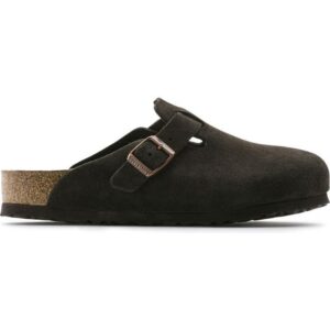 Birkenstock Boston Soft Footbed Suede Leather – Mocha